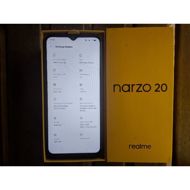 REALME NARZO 20 BEKAS
