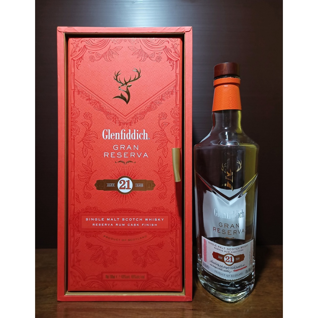 Botol bekas Glenfiddich 21 Gran Reserva 700 ML Rare + Box