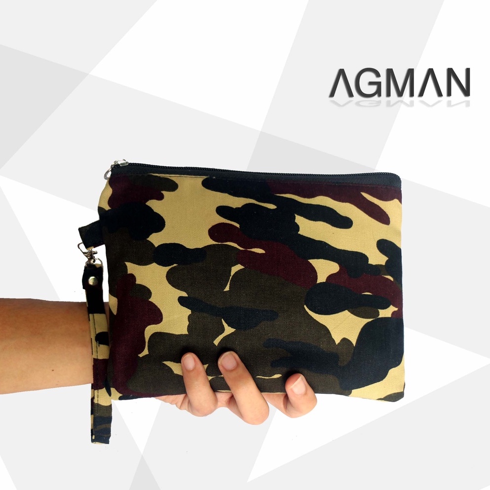 Tas Tangan Clutch Army Atau Pouch Army Bisa Untuk Tempat Vapor