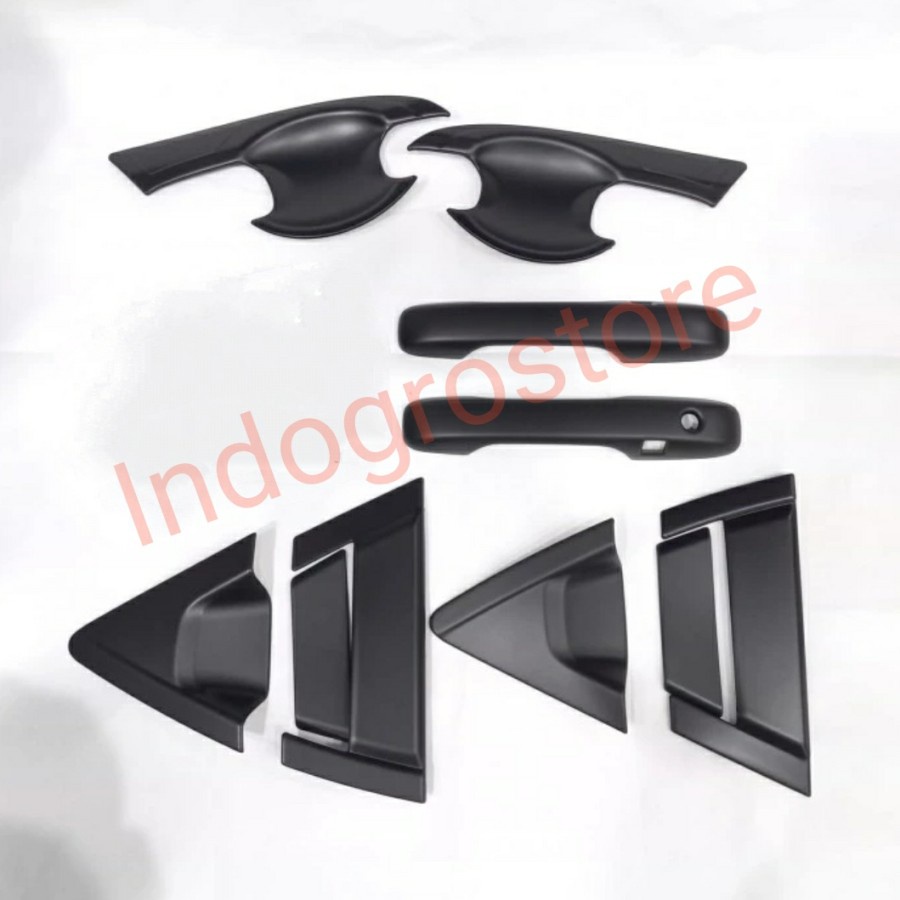 PAKET Cover Handle Outer &amp; Tangki Hitam Doff Mobil Honda HRV HR-V 2022 2023