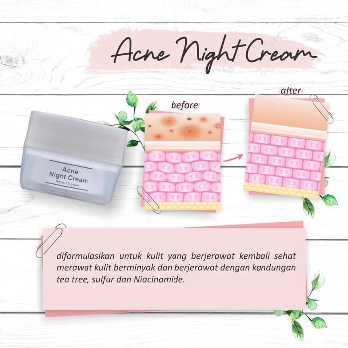 ACNE NIGHT CREAM MS GLOW