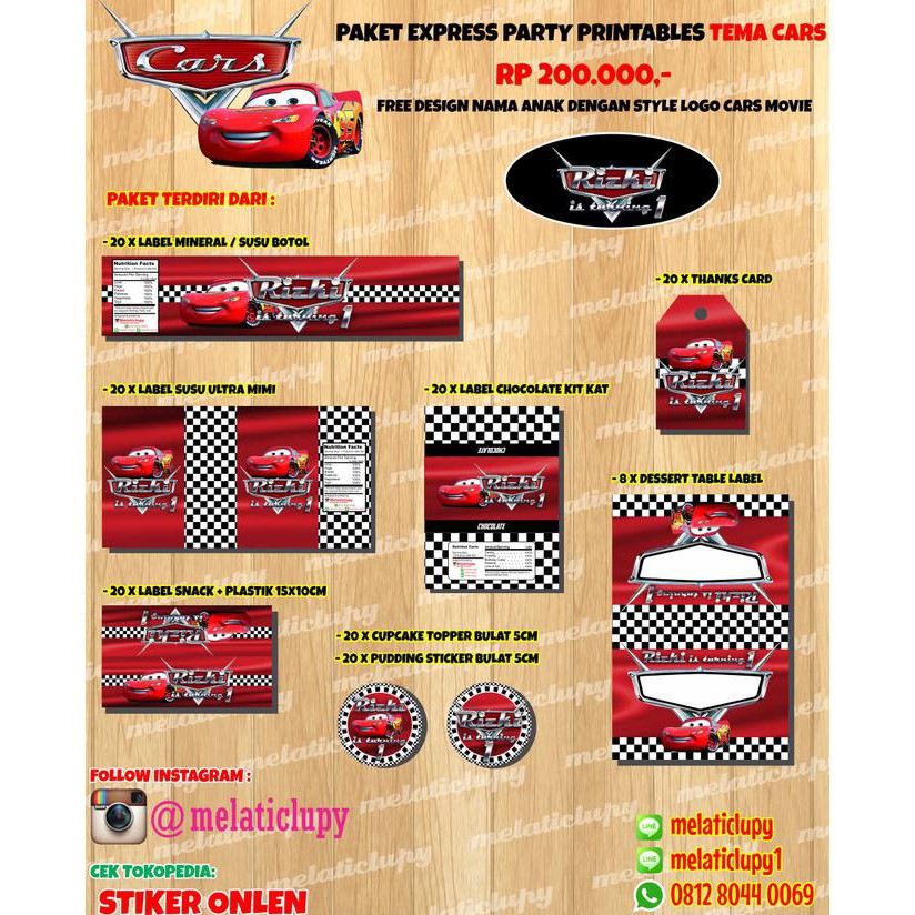 

Paket Express Stiker & Label Untuk Ulang Tahun Anak Tema Cars Promo Hari Ini