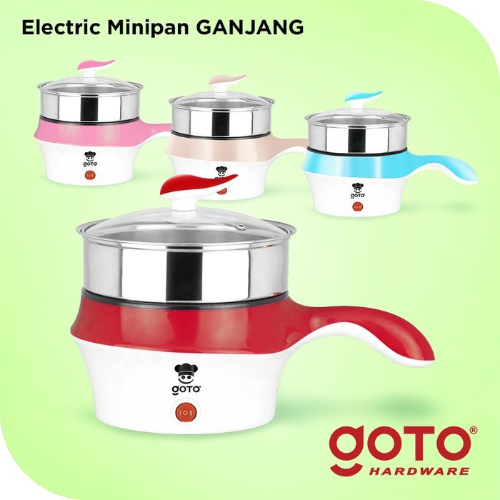 Goto Ganjang Panci Listrik Elektrik Fry Pan Serbaguna Portable - Merah