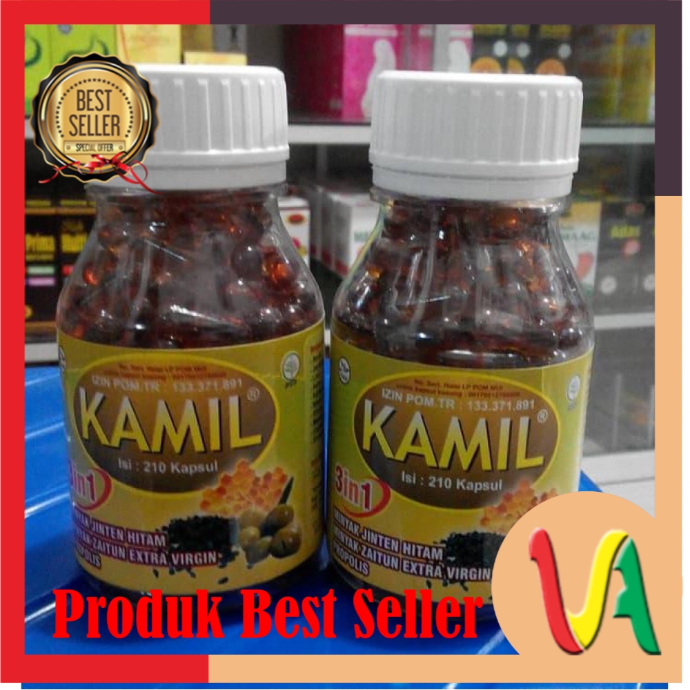 Kamil 3 in 1 3in1 (Jinten Hitam + Zaitun + Propolis) 210 kapsul / Kesehatan / Obat / Kanker dll