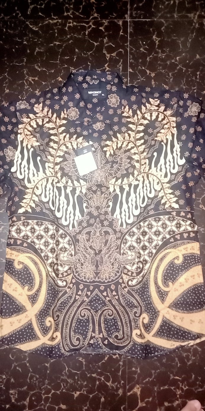 Maginot Kemeja Batik Pria Tanwira-ss Lengan Pendek