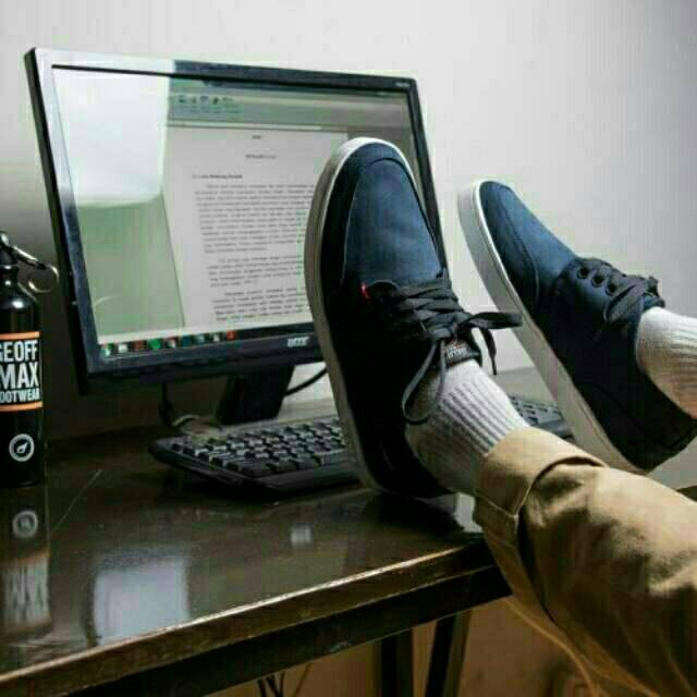 Sepatu GEOFF MAX ( AUTHENTIC NAVY ) Original