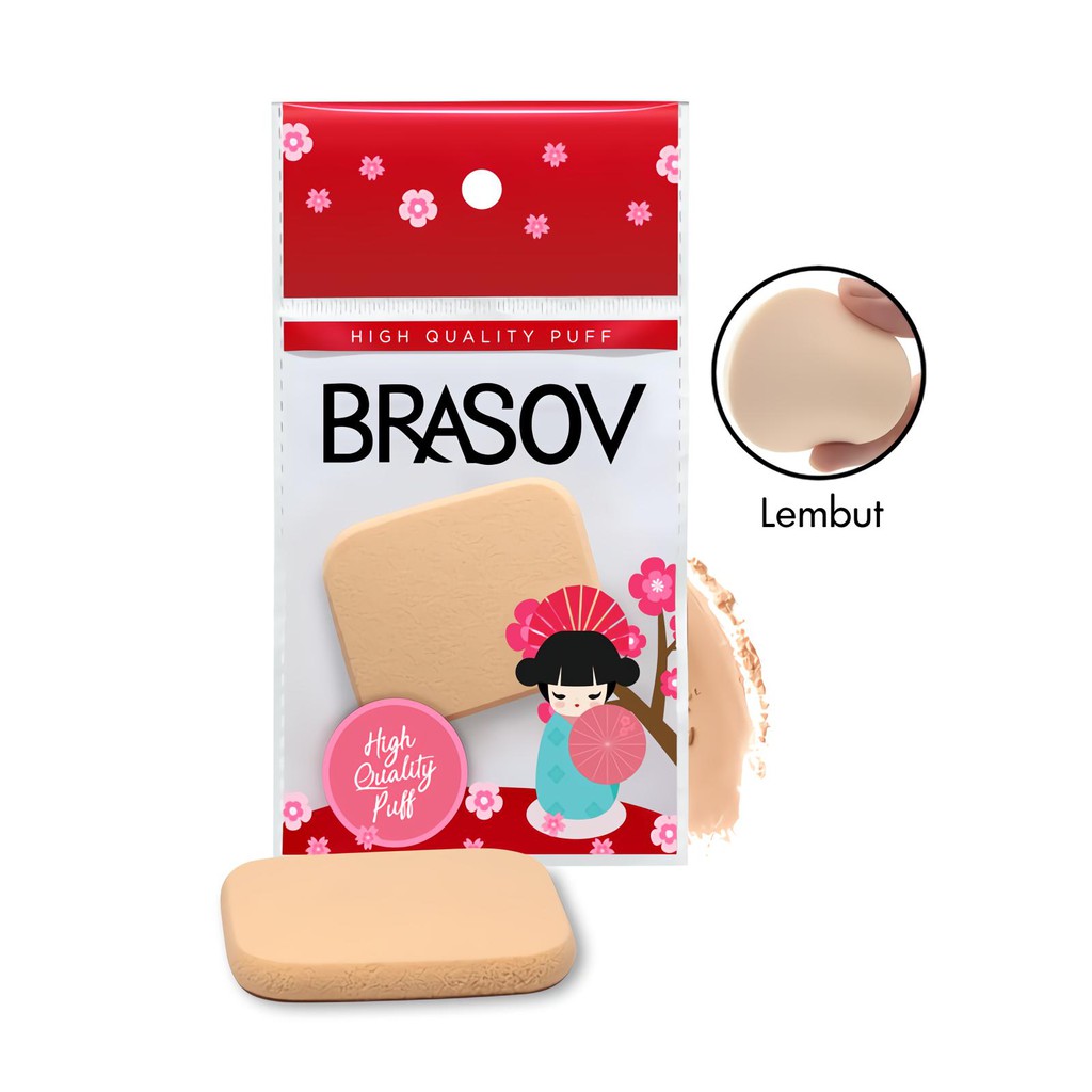 Brasov  Spons Bedak Basah Make Up Sponge Puff