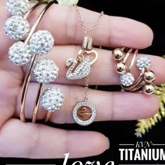 TiTanium set perhiasan wanita T632