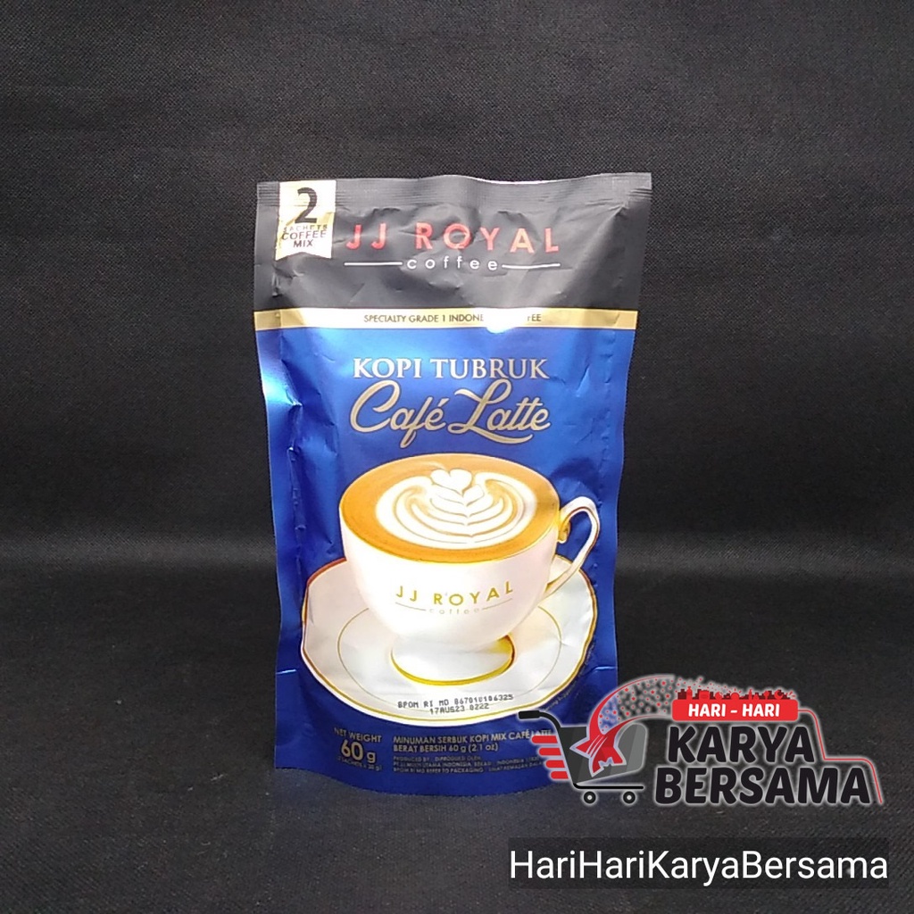 

KOPI TUBRUK JJ ROYAL COFFEE CAFE LATTE 2'S 30GR