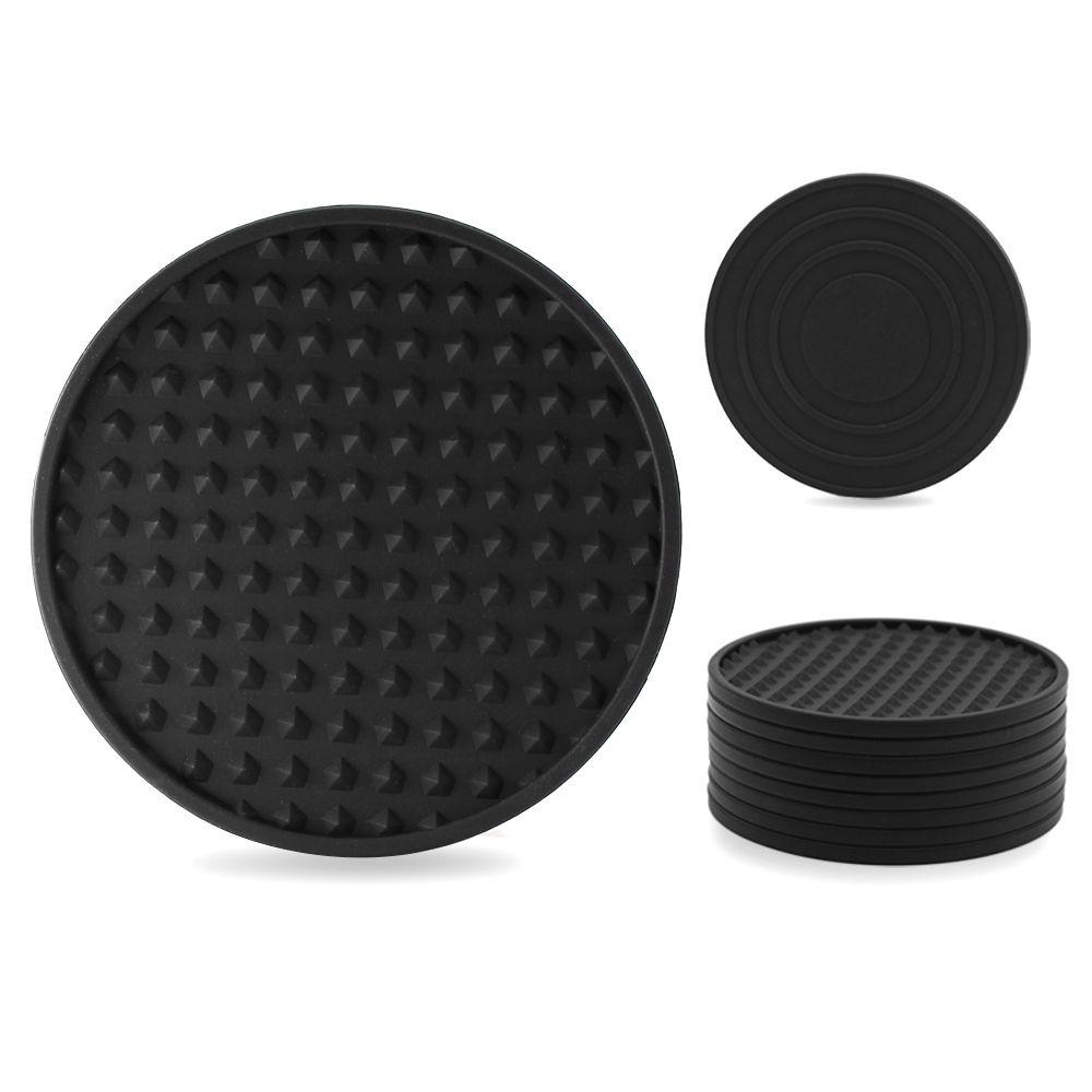 【 ELEGANT 】 Table Mat Set Warna Solid Tahan Panas Rumah Tangga Coffeee Cup Mat Tahan Lama Food Grade Tabletop Decor