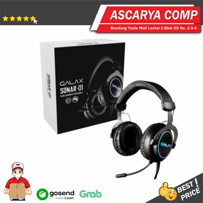 GALAX SONAR-01 Wired Gaming Headset - USB 7.1 Channel RGB