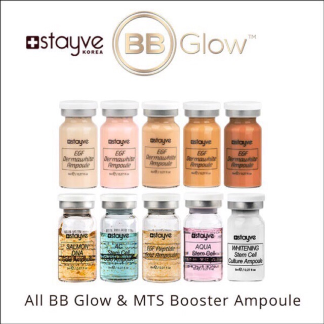 EGF Peptide Gold Ampoule (Per 1 BOTOL) - MTS / BB Glow / AQUA ORIGINAL/face roller