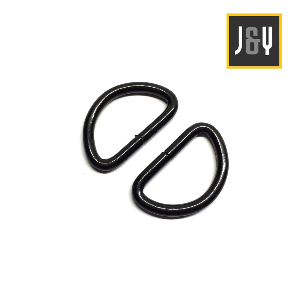 Ring D hitam tas 2.5 cm RD25HTM