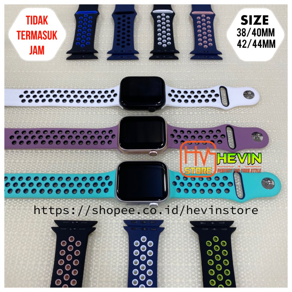 NIKE STRAP WATCH iOS RUBBER SPORT BAND SERIES 12345 SIZE 38/40MM &amp; 42/44MM