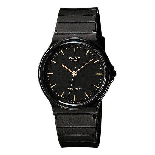 Casio Original MQ-24-1E / MQ24-1E / MQ 24 Jam Tangan Unisex Analog Karet Hitam (Dapat Box Mika)