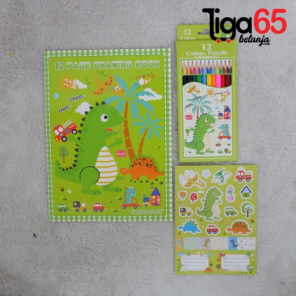 365 STATIONERY SET #40977 Buku &amp; Alat Tulis Anak / Karakter Fancy Gambar Lucu