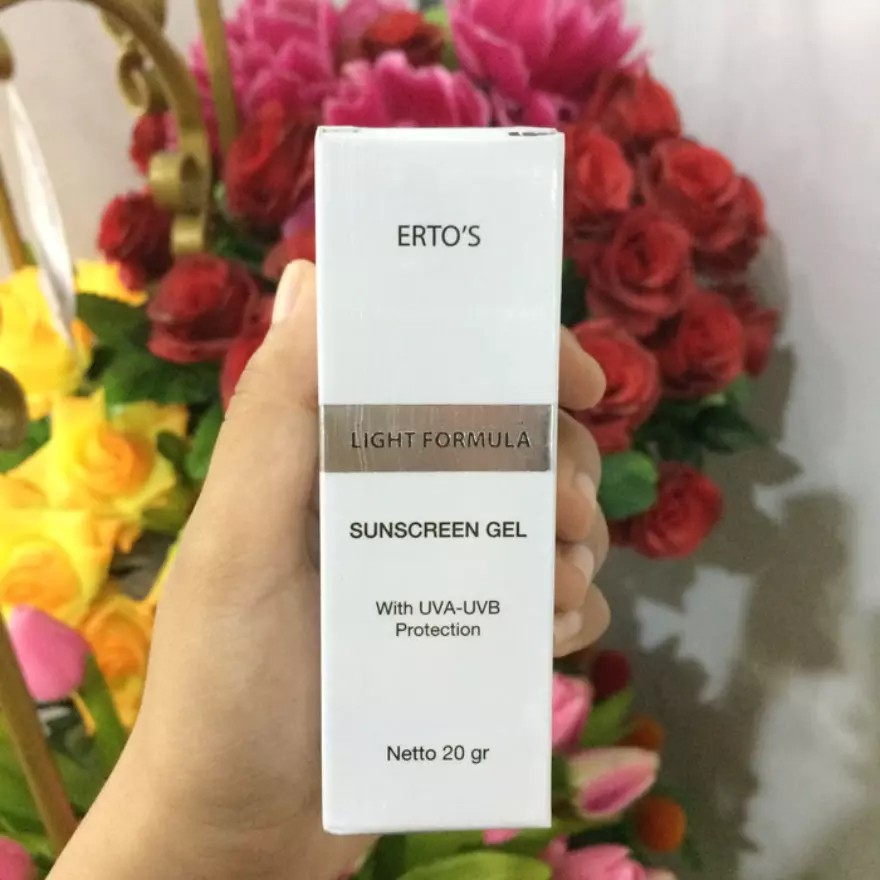 [ORI] Sunscreen Gel dengan UVA UVB Protection Melindungi Kulit Wajah Dari Efek Buruk Sinar Matahari - BPOM 20 Gram