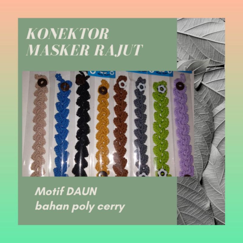 Konektor masker rajut / konektor masker rajut hijab/konektor rajut murah/konektor masker medis