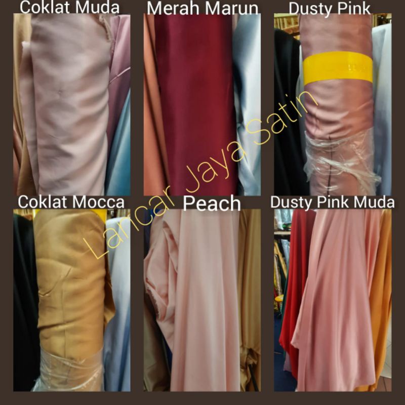 Bahan Satin Velvet / Bahan Satin Velvet Premium / Bahan Satin Velvet Maxmara / Kain Satin Velvet