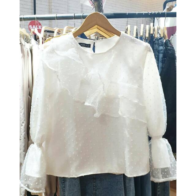 BLOUSE KOREA - NAOMI BLOUSE - ATASAN WANITA  - KOREAN STYLE