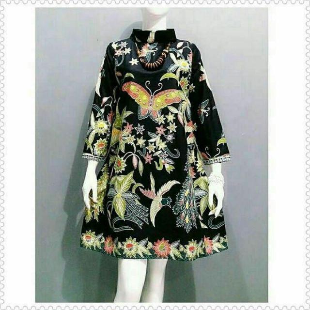 Tunik Batik Brand Cantik Mewah Terbaru Terlaris Premium Jahitan Rapi