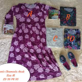  Gamis  Kaos  Anak  Merk Chameelo Size 2345 dan SMLXL Shopee  