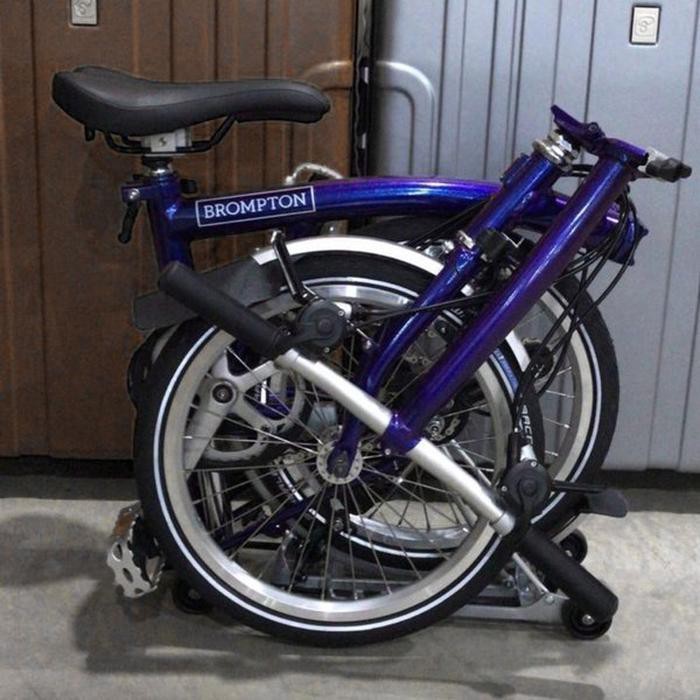 purple metallic brompton