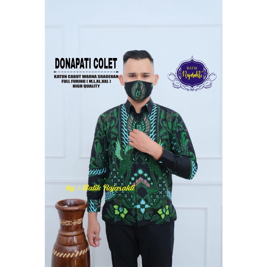 DONAPATI COLET RAJASAKTI KEMEJA BATIK PRIA SOLO LENGAN PANJANG LAPIS FURING PREMIUM GINANDRA  SUKET SEGORO  BABON ANGKREM  DEWAWANGSA NAVY PARANG TRUNTUM PERWIRA BIRU PEKSI NAVY SELING  KAMANDANU BLUE JAYANEGARA MAHKOTA NIRWANA PERWIRA WISANGGENI WIRYAWAN