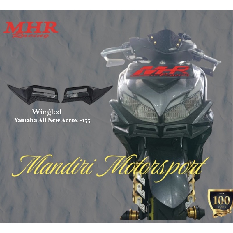 Wingled Winglet Yamaha All New Aerox 155 2020-2022 Plastik ABS MHR