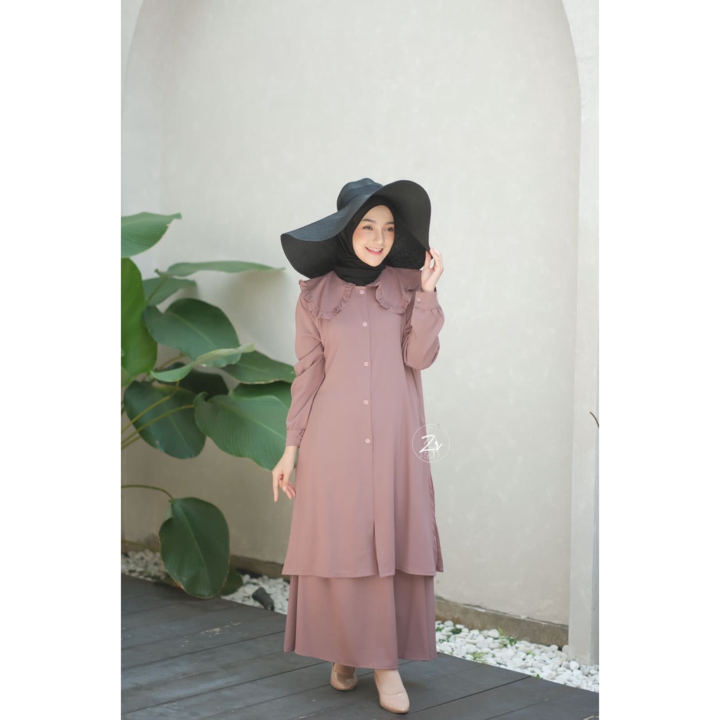 Sabiya Set rok - Long Tunik - Setelan Rok - Set Tunik Terbaru