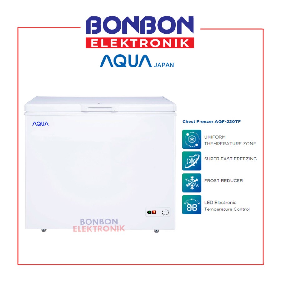 AQUA Chest Freezer AQF-220TF / AQF 220 TF / AQF220 203L