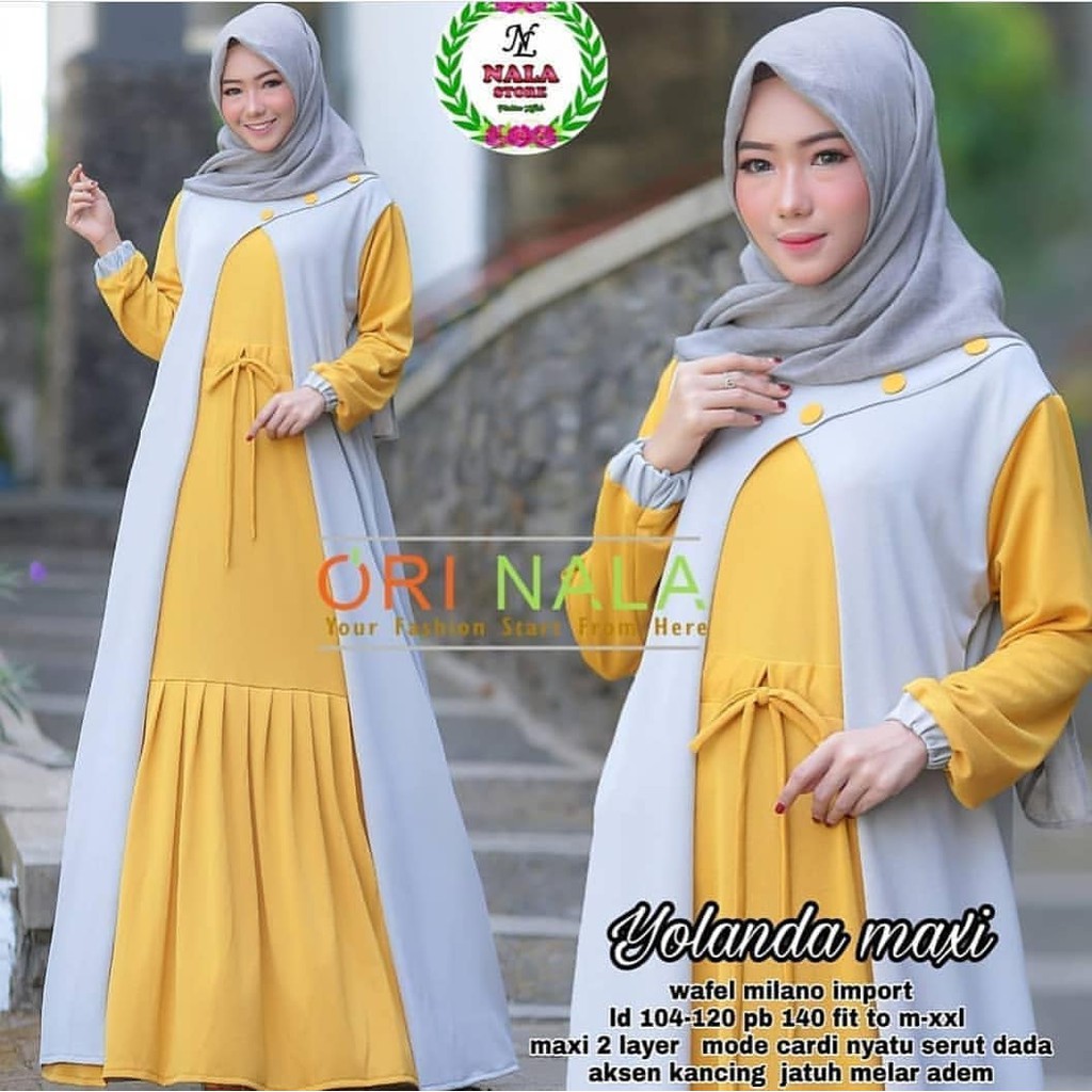 Yolanda maxy Mc.ff gamis muslim terbaru amanah fashion