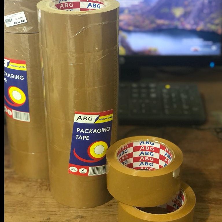 

SLOP OPP LAKBAN ABG COKLAT 2INCHX90Y ISI 6 / ISOLASI BESAR 48MM