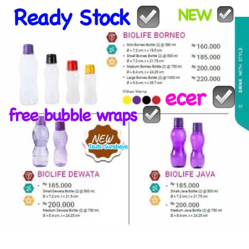 Moorlife Tumbler Botol minum Tahan panas Biolife 380 500 750 1000 ml BPA FREE