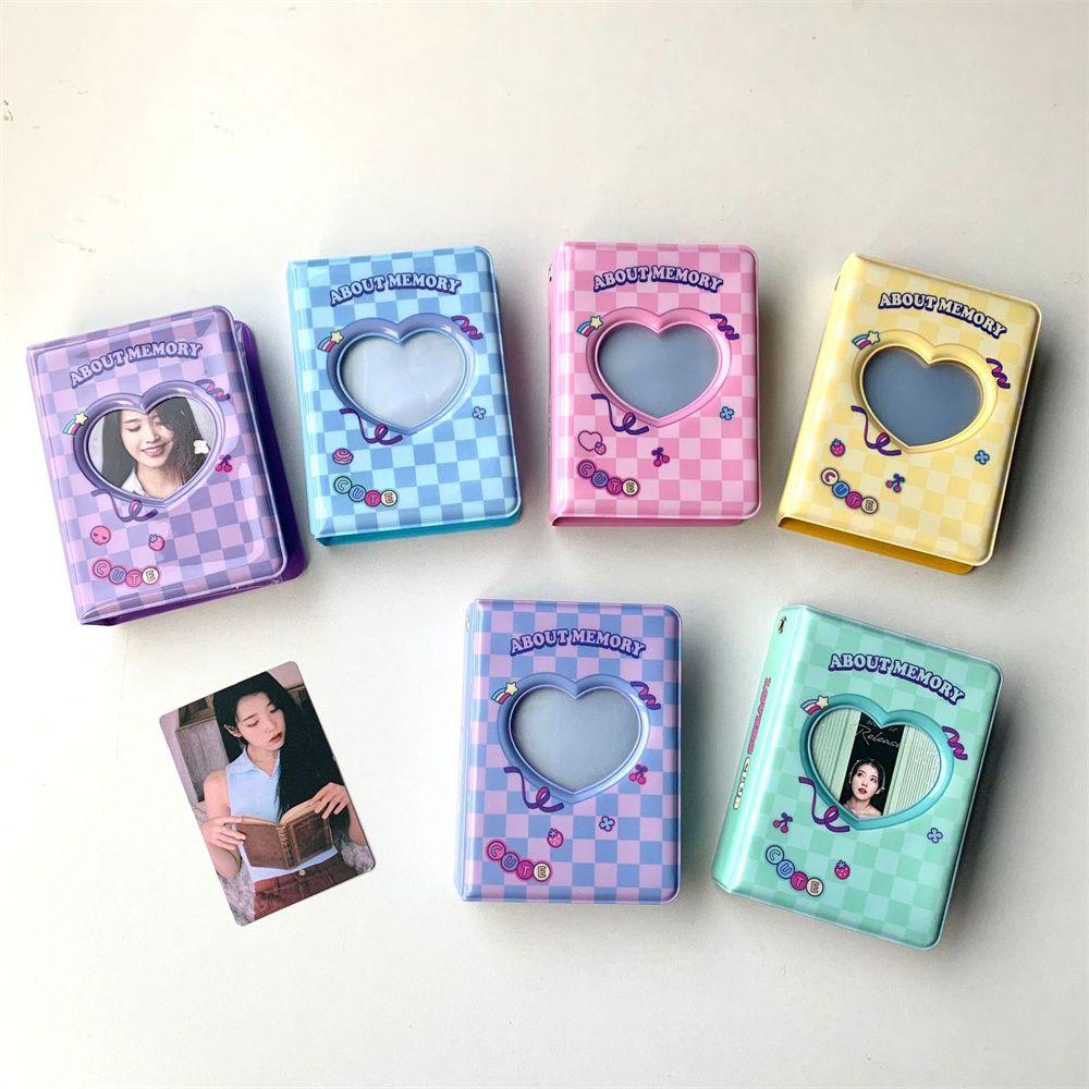 Mxbeauty Album Foto Stok Kartu Kawaii Idol Album ID Holder Chessboard Kartu Nama Kpop Card Binder