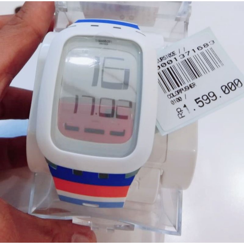 Jam Tangan Swatch SURS102E Color Pusher Original Garansi Resmi / Jam Tangan Touch Screen Tendone