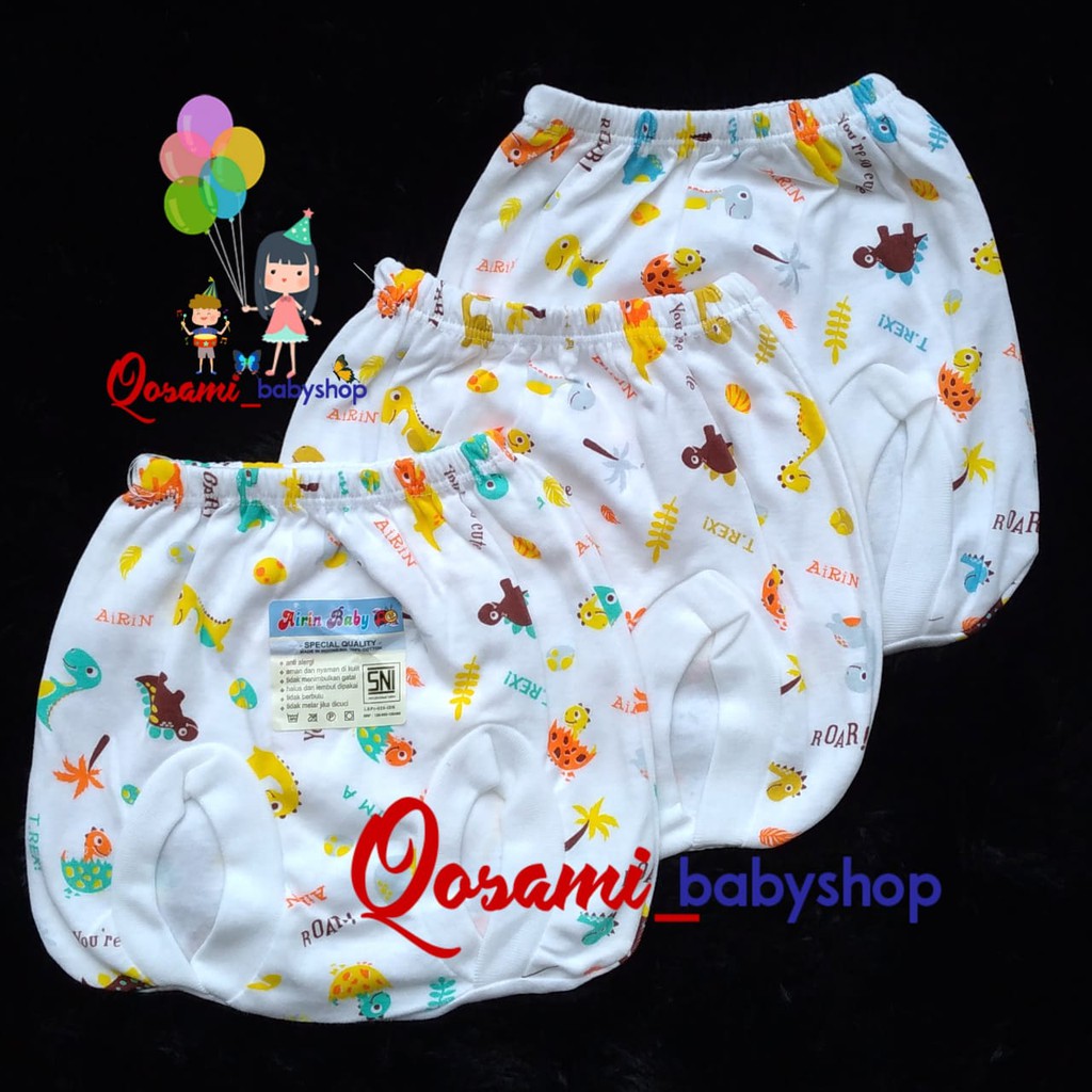 PAKET HEMAT 18 pcs ( 6 VARIAN ) PRODUK MERK AIRIN BAJU BAYI NEWBORN MOTIF SNI