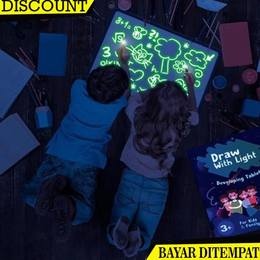 

(BAYAR DITEMPAT) LIGHT DRAWING MAGIC BOARD FOR KIDS - PAPAN GAMBAR MENULIS NYALA UNTUK ANAK DA5133