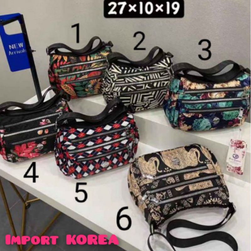 ORIGINAL Tas Selempang Ernes Angeline Free Dustbag Import KOREA Tebal Anti Air Best Seller Terbaru