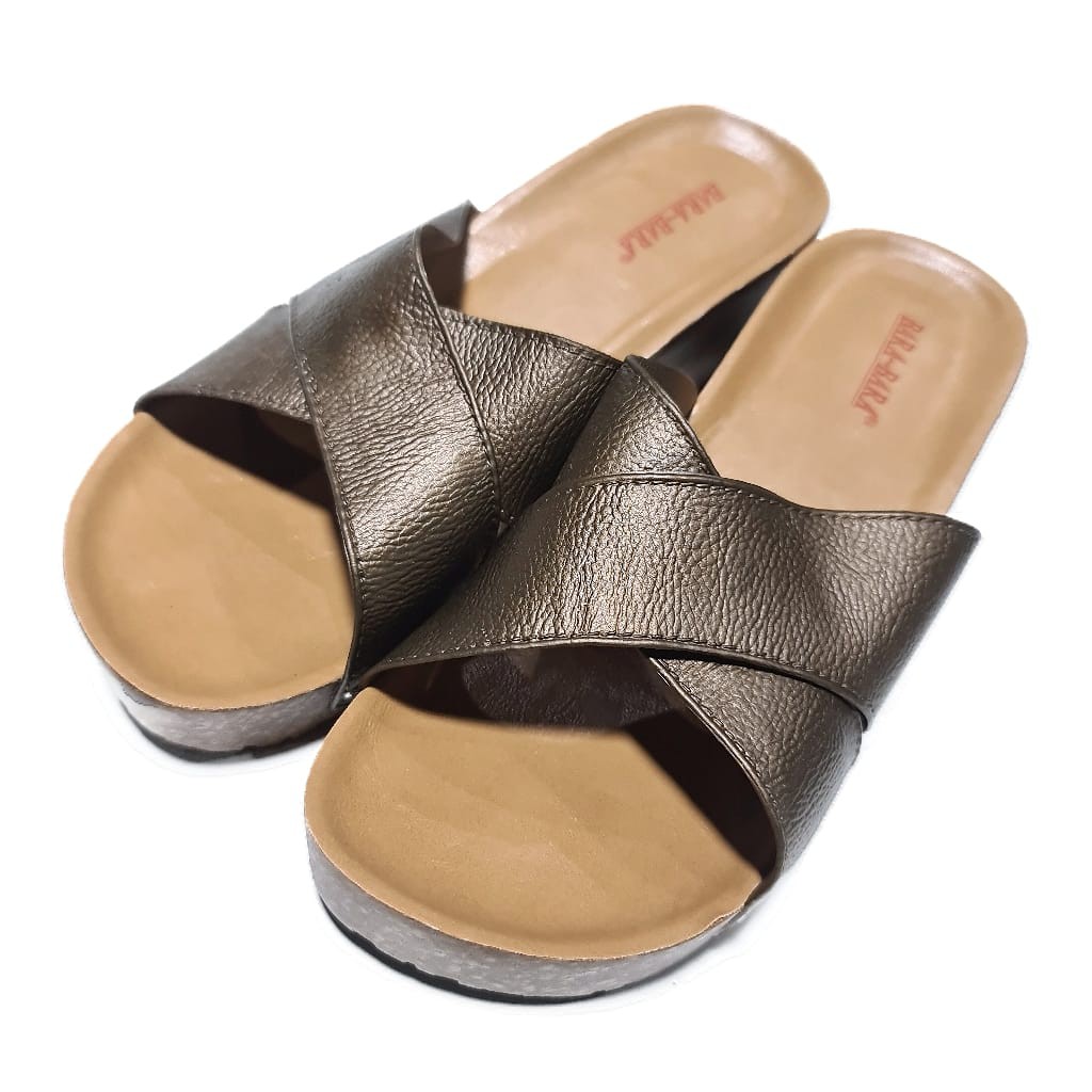 BARA BARA ORIGINAL sandal karet empuk murah wanita selop wedges sendal cewek barabara import 1923sl