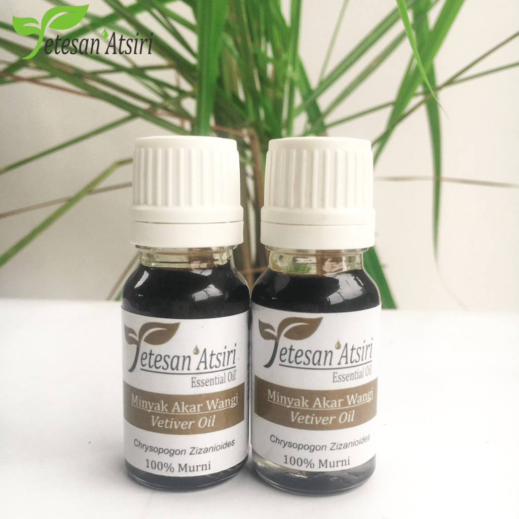 10ml minyak atsiri akar wangi minyak akar wangi murni 100% vetiver essential oil aromaterapy