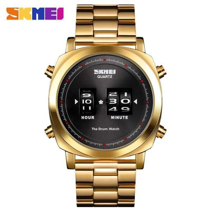 SKMEI Jam Tangan Analog Pria 1531 Gold Hitam