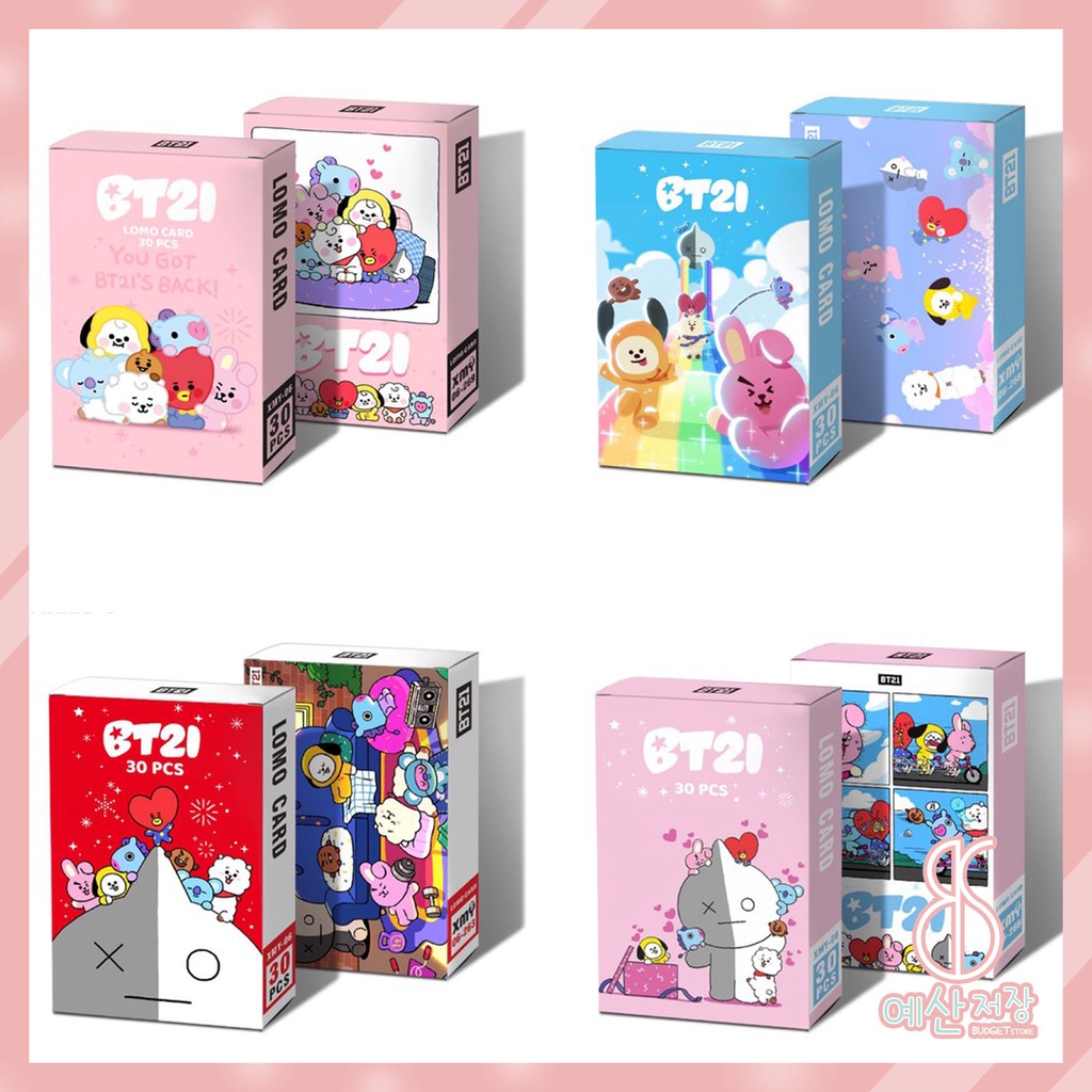 [BS] BISA COD 30pcs Lomo Card Photo Card Kartu Lomo  BTS BT21 KPOP TATA COOKY - KP444