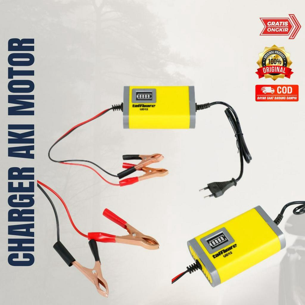 Charger Aki Motor Lead Acid 12V 2A - UD12  Original Taffware
