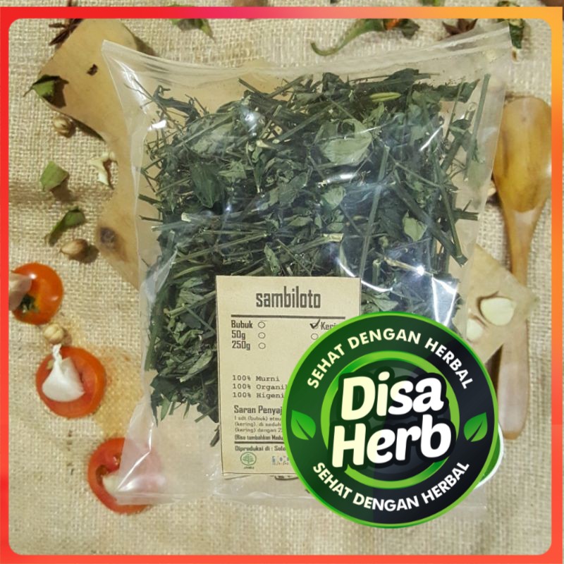 

SAMBILOTO / SAMBIROTO KERING 50 GRAM - Andrographis Paniculata - MURNI - JSR - REMPAH
