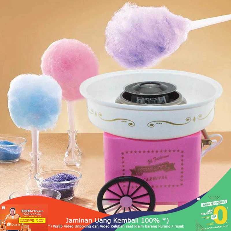 (BISA COD) RVOSTR ufeng Mesin Pembuat Gula-Gula Kapas Cotton Candy 500W - JK-M01