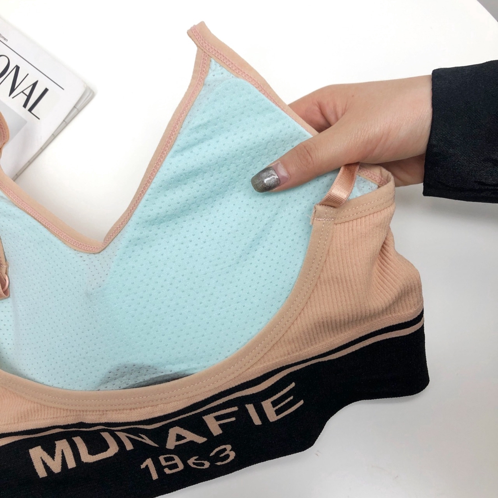 ☀ INDOLAND ☀ B042 BRA1963 Sport Bra Motif Tanpa Kawat BH Wanita Fashion Olahraga MURAH COD