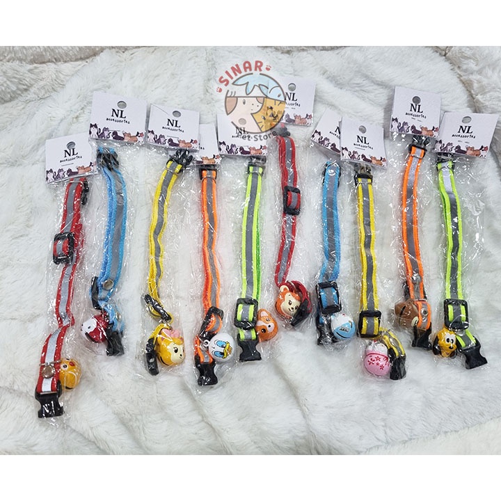 NL Necklace Kalung Hewan Kucing Anjing Kelinci Motif Lonceng Krincing Aksesoris