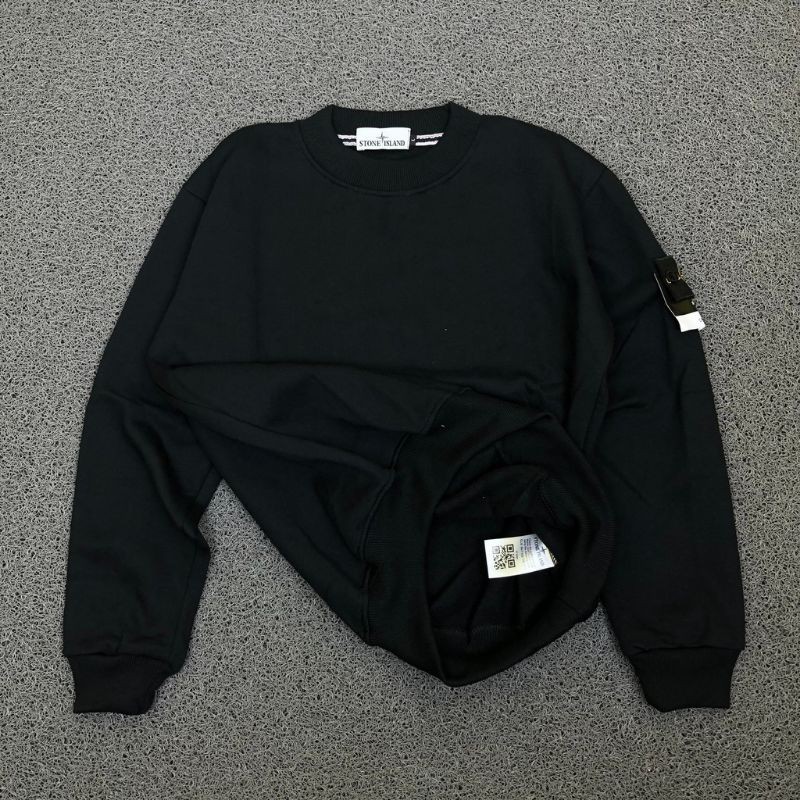 CREWNECK STONE ISLAND BLACK | OUTERWARE | SWEATER