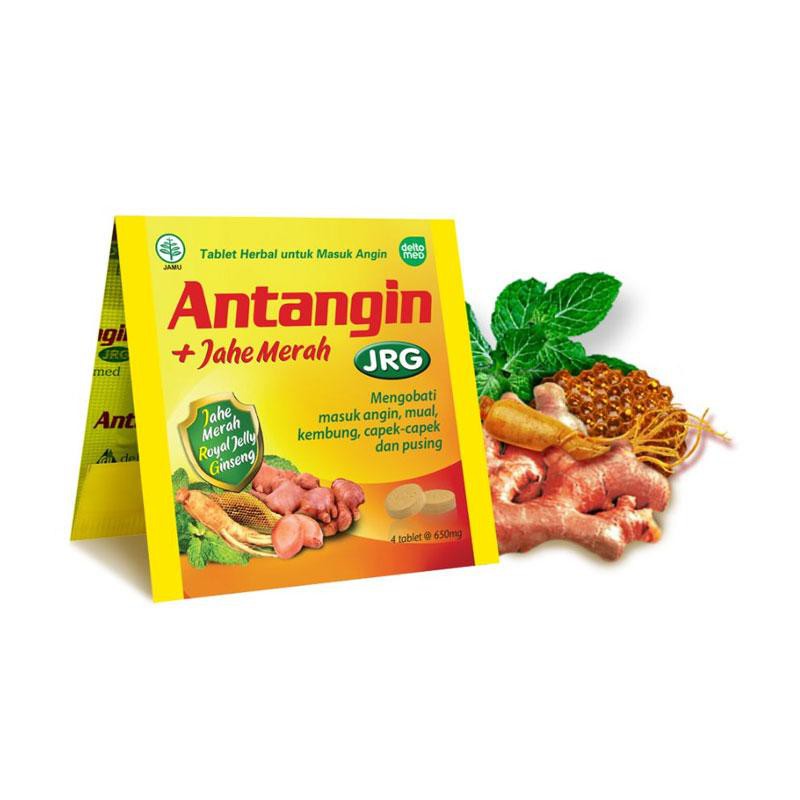 Antangin JRG Tablet 1 Strip Isi 4 Tablet Meredakan Masuk Angin